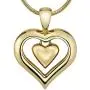 The Eternity Heart 18kt Gold Finish Cremation Jewelry Urn Pendant Memorial Keepsake Necklace for Ashes with 20” Snake Chain