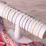 KELITCH 10 Pcs Tassels Friendship Bracelets New Stretch Bracelets Bangles Candy Wide Charm Bracelets