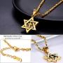 PROSTEEL Jewish Magen Star of David Necklace Stainless Steel Pendant & Chain Israel Jewelry for Men Women Gift