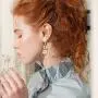 ZRosse 2 Pairs Floral rhinestone Long Earrings Pendientes Jewelry Round Dangle Earrings For Women Gold Color Fashion