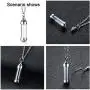 Cupimatch Glass Openable Perfume Container Vial Tube Necklace Chain, Stainless Steel Urn Keepsake Cremation Ashes Memorial Pendant Necklace Jewelry Cupimatch Glass Openable Perfume Container Vial Tube Necklace Chain, Stainless Steel Urn Keepsake Cremation Ashes Memorial Pendant Necklace Jewelry