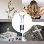 VNOX Stainless Steel Cylinder Urn Pendant Necklace for Memorial Human Being Cremation Ashes,Free Chain