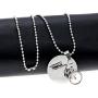 Uloveido Simple Mountain Necklace Mustard Seed Pendant, Stainless Steel Mountain Range Necklace Jewelry, Nature Necklace Y634