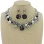 Coiris Womens Beaded Strand Statement Necklace Beads Collar (N0002l)