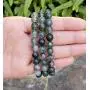 Natural Moss Agate Gemstone Bracelet 7 inch Stretchy Chakra Gems Stones Healing Crystal Energy Quartz Rocks GB8-25
