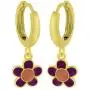 AFFY Jewelry Multi Enamel Flower Drop Earrings in 925 Sterling Silver AFFY Jewelry Multi Enamel Flower Drop Earrings in 925 Sterling Silver