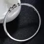 Women Bangle Bracelets Cubic Zirconia Infinity Symbol Everlasting Silver Bracelets for Women Fashion Alloy Plated Jewelry Women Gift Birthday Gift for Mom Women Wife Girls Her
