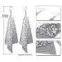 GIMEFIVE Gold Sequin Earrings Lightweight Metal Mesh Grid Tassel Drop Dangle Earrings Long Hook Earrings Women Girls GIMEFIVE Gold Sequin Earrings Lightweight Metal Mesh Grid Tassel Drop Dangle Earrings Long Hook Earrings Women Girls