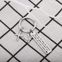 BAUNA Confirmation Sponsor Gifts Catholic Sponsor Gifts Thank You for Being My Sponsor Keychain with Cross Peace Dove Charm