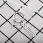 BAUNA Confirmation Sponsor Gifts Catholic Sponsor Gifts Thank You for Being My Sponsor Keychain with Cross Peace Dove Charm