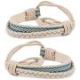 Pettsie Matching Friendship Bracelets, 2 Pack Set, Easy Adjustable, 100% Cotton