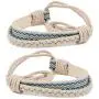 Pettsie Matching Friendship Bracelets, 2 Pack Set, Easy Adjustable, 100% Cotton