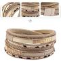 GelConnie Leopard Print Leather Wrap Bracelet Multi Layer Cuff Bracelet Magnetic Boho Bracelet for Women, Mother, Wife