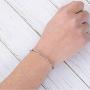 Morse Code Friendship Bracelet Family String Bracelets Silver Beads on Silk Cord Secret Message Bracelet Gift for her