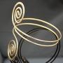 RechicGu Victorian Filigree Swirl Gypsy Boho Armband Upper Arm Cuff Armlet Belly Dance with Gift Box