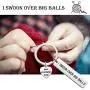 SEIRAA Knitting Gift Crochet Jewelry I Swoon Over Big Balls Keychain Knitter Gift Crocheting Jewelry Maker Gift for Women SEIRAA Knitting Gift Crochet Jewelry I Swoon Over Big Balls Keychain Knitter Gift Crocheting Jewelry Maker Gift for Women