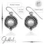 SHABLOOL Earring Sterling Silver 925 With White Cabochon Pearl Gemstone Always Elegant Earrings Teen Gift An Essential Gift For Her Mothers Day Handmade Jewelry Birthday Beautiful Fine Detailing SHABLOOL Earring Sterling Silver 925 With White Cabochon Pearl Gemstone Always Elegant Earrings Teen Gift An Essential Gift For Her Mothers Day Handmade Jewelry Birthday Beautiful Fine Detailing