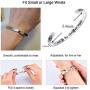 Ldurian 2021 Bracelet for Graduation, Inspirational Grad Bangle Cuff for Women, Graduate Gift for Her, College Senior Bracelet, Graduation Jewelry with 2021 Cap Box & Card & Bag