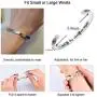 Ldurian 2021 Bracelet for Graduation, Inspirational Grad Bangle Cuff for Women, Graduate Gift for Her, College Senior Bracelet, Graduation Jewelry with 2021 Cap Box & Card & Bag