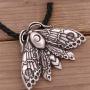 Fuqimanman2020 2pcs Death Head Moth Pendant Necklace Jewelry Goth Moth and The Moon