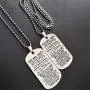 Daobg-stable Dog Tags Pendant Necklace To My Boyfriend Girlfriend Wife Husband Letter Jewelry