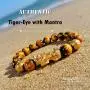 Angushiny 12mm Feng Shui Black Obsidian Wealth Bracelet Multicolour Options Natural Tiger Eye Agate Crystal Handmade Beaded Bracelets Pixiu Attract Wealth Power for Men