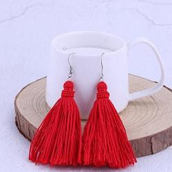 KELITCH Womens Drop Dangle Earrings Tassel Dangle Earrings for Women Thread Tiered Tassel Dangle Statement Summer Beach Layered