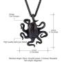 U7 Men Punk Jewelry Stainless Gold Plated Cool Ocean Animal Octopus Pendant & Chain