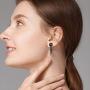 KAMONI Black Skull Dangle Earrings with Awl Sterling Silver Drop Earrings Jewelry Gift for Girls Women Men