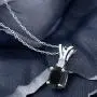 Gem Stone King Sterling Silver Black Onyx and White Created Sapphire Pendant necklace 2.25 cttw Oval with 18 inches Silver Chain Gem Stone King Sterling Silver Black Onyx and White Created Sapphire Pendant necklace 2.25 cttw Oval with 18 inches Silver Chain
