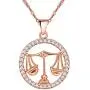 Uloveido Rose Gold Cubic Zirconia 12 Zodiac Constellation Pendant Necklace Birthday Gift N1047 Uloveido Rose Gold Cubic Zirconia 12 Zodiac Constellation Pendant Necklace Birthday Gift N1047