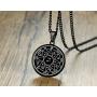 XUANPAI Goetia Seventh Pentacle of Mars Solomon Kabbalah Amulet Pendant Powerful Talisman Necklace for Men Women,Silver