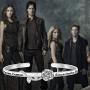 POTIY Vampire Fans Gift Vampire Inspired Jewelry Team Damon Since Hello Brother Movie Flower Bracelet for Women Girls