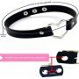 IVRRISS Gothic Jewelry PU Leather Choker Necklace for Women Girls, O Ring Love Heart Punk Rock Adjustable Black Collar Choker Cosplayer