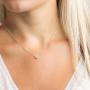 Ldurian Layered Necklace, Set of 2, Choker Chain with Disc Y Bar Pendant, Layering Drop Lariat for Women, Dainty Minimalist Jewelry (14K Gold Plated)