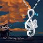 TRISHULA Tree of Life Cremation Locket Necklace for Memorial, Music Note Butterfly/Heart Rose 925 Sterling Silver Urn Jewelry Pendant,Keepsake Charm Pendant Jewelry for Women
