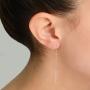Kooljewelry 14k Gold Bar Drop Earrings (yellow gold or white gold or rose gold)