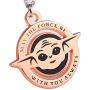 MYPRINTON Baby Yoda Hard Enamel Pendent Necklace 1.38'' The Child Character Inspired Gift Idea Matte Copper