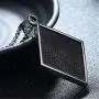 Mens Retro Stainless Steel 1% er Pendant Necklace with 24inch Link Chain