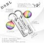 LGBT Keychain Set Gay Pride Rainbow Gift Gay Lesbian Couples Jewelry Set I’m Hers Forever She’s Mine Always Keychain Wedding Gift for LGBT