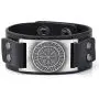 Dawapara Vintage Nordic Viking Rune Vegvisir Compass Charm Cuff Bracelet for Men/Women Gift Jewelry Dawapara Vintage Nordic Viking Rune Vegvisir Compass Charm Cuff Bracelet for Men/Women Gift Jewelry