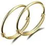 Children Jewelry 18k Gold Plated Bangle Bracelet for Toddlers Gift Safe Easy Adjustable 4.7'' - 5.9'' Children Jewelry 18k Gold Plated Bangle Bracelet for Toddlers Gift Safe Easy Adjustable 4.7'' - 5.9''