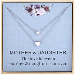 BENOITE from Daughter Jewelry Sets for Two - Sterling Silver Mother and Daughter Necklace Set - Mom and Daughter Jewelry - Gift for Mom - Mommy and Me Necklace Set