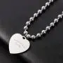 Womens iGirl Heart Pendant Necklace - Double Side Letter Necklace Stainless Steel Harajuku Female Symbol Gothic Streetwear Chain Necklace for Girls