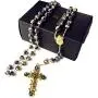 elegantmedical HANDMADE GOLD BLUE CLOISONNE ROSE BEADS ROSARY ITALY CROSS CRUCIFIX CATHOLIC NECKLACE BOX elegantmedical HANDMADE GOLD BLUE CLOISONNE ROSE BEADS ROSARY ITALY CROSS CRUCIFIX CATHOLIC NECKLACE BOX