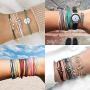 NEWITIN 12 Pieces PU Leather Bracelet Punk Bracelet Adjustable Goth Cuff Bracelet Gothic Rivet Buckle Wristband for Men Women