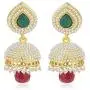 Crunchy Fashion Traditional Indian Bollywood Jewelry Golden plated Jhumki/Jhumka Earrings for Women & Girls Crunchy Fashion Traditional Indian Bollywood Jewelry Golden plated Jhumki/Jhumka Earrings for Women & Girls