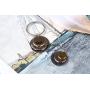 FRTTVM Not Throwing Away My Shot Tri-Layer Necklace and Keychain Set for Teen Girls Hamilton Gifts Broadway Musical Inspired Jewelry
