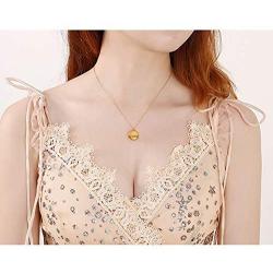 Women Dainty 12 Constellation Necklace Simple Round Astrology Horoscope Zodiac Sign Pendant Necklace for Women Girls, 18K Gold