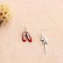 Sweet Home Bracelet Movies Inspired Bracelet There is No Place Like Home Red Enamel Shoes Charm